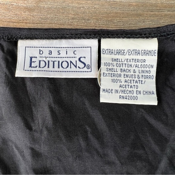 VTG Basic Editions Halloween Patchwork Vest Jack-O-Lantern Cats Witches XL GUC - Picture 5 of 5